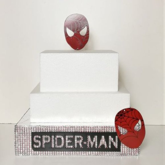 Spiderman Marvel Inspired 12" Cake Stand - Picture 3 of 5